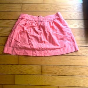 Peach jean skirt